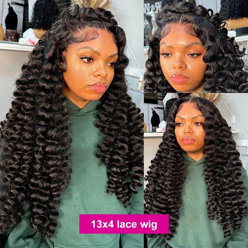 40 42 Inch Loose Wave 13x6 HD Lace Frontal Wig Human Hair Brazilian Loose Deep Waves Curly Wigs Lace Front Wigs For Women